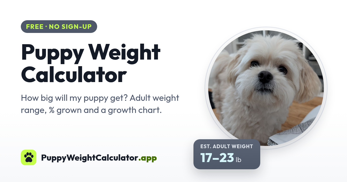 Puppy Weight Calculator: How Big Will My Puppy Get?